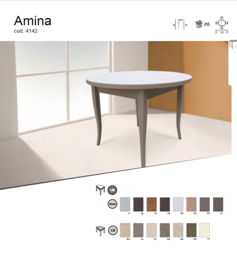 Кухонный стол классика Amina