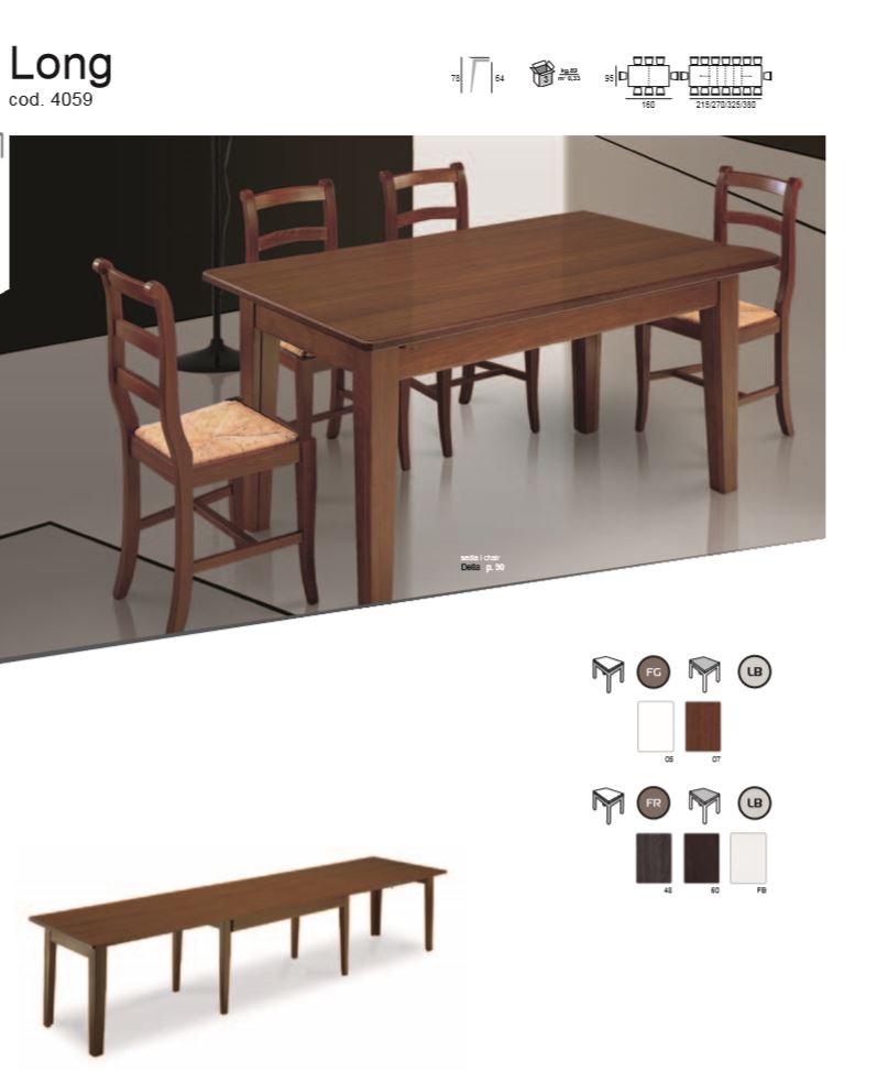 Кухонный стол классика Long
