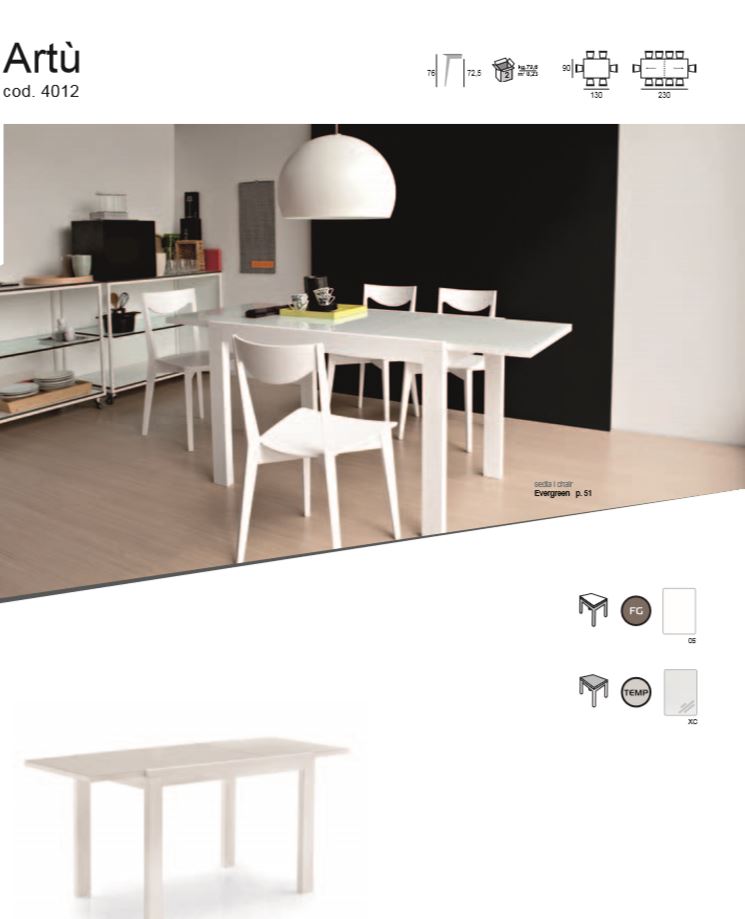 Кухонный стол модерн Artu